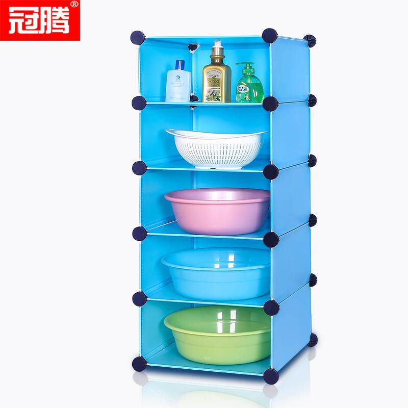 浴室置架洗手间厕所放脸架子落地村老GTX04g-3式塑料家用脸盆收物