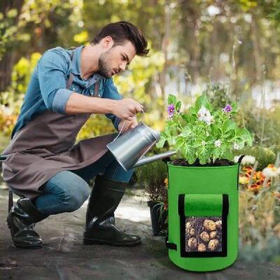 Potato Bags For Growing 4-Pieces Gallon Vegetable Planting