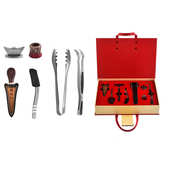 钛茶夹茶具套装 功夫茶具配件套装 钛合金茶叶刀茶夹茶杯夹茶具礼品