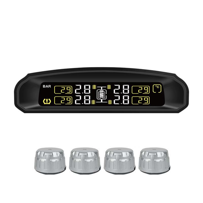 汽车胎压监测器TPMS内置外置无线太阳能压力传感器胎压检测监控仪