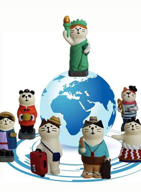 汽车摆件 ZAKKA旅游纪念毕业礼品 创意潮玩公仔 车载树脂小工艺品