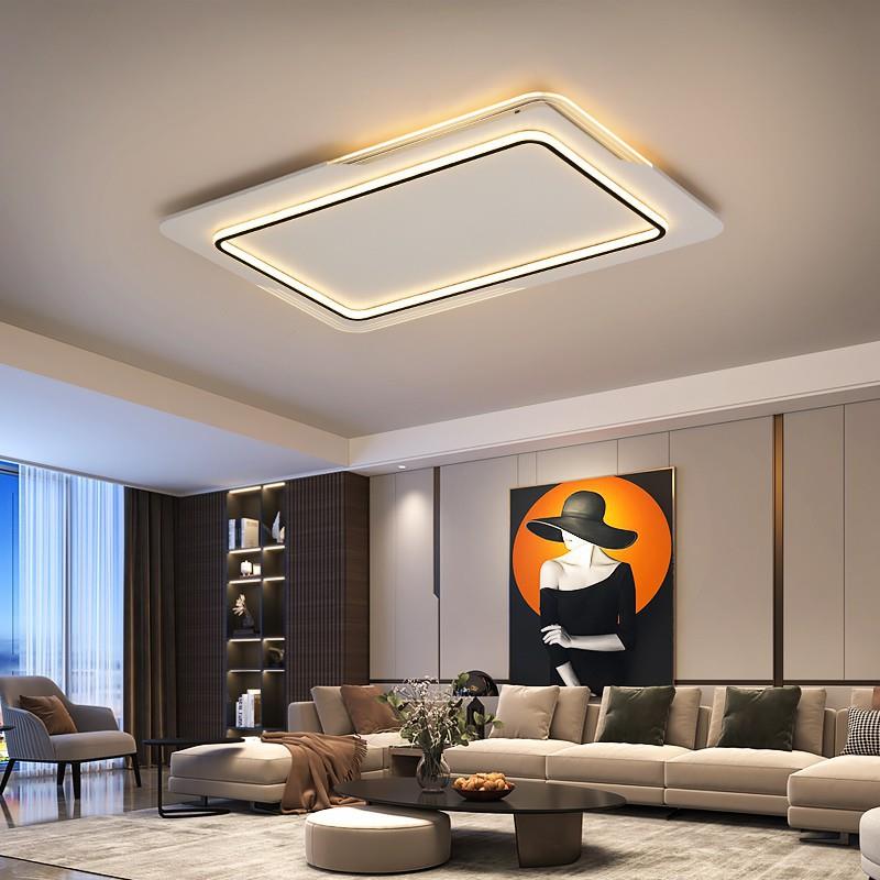 灯具简约现代家用客厅灯led吸顶灯北欧极简主卧室房间灯无极调光