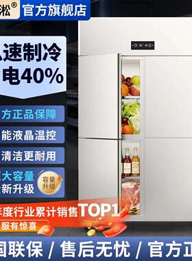 鑫云淞四门冰柜四六冰箱商用示展柜藏冷005冻门厨房饭厅酒店保鲜