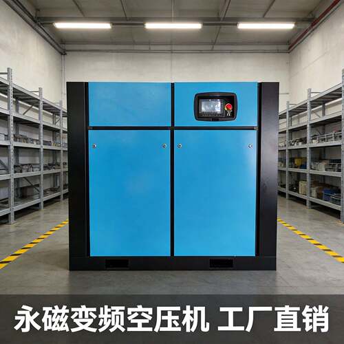 永磁变频螺杆式空压机55KW空气压缩机75千瓦节能工业级螺杆机120A