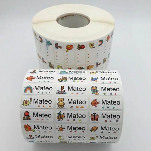 120Pcs Name Tag Sticker Customize Waterproof Stickers Childr