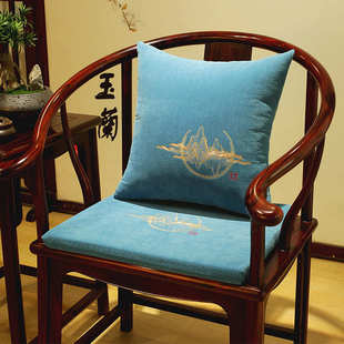 实木家具太师椅餐椅红木沙发椅子坐垫家用圈椅垫茶桌茶椅坐垫 中式