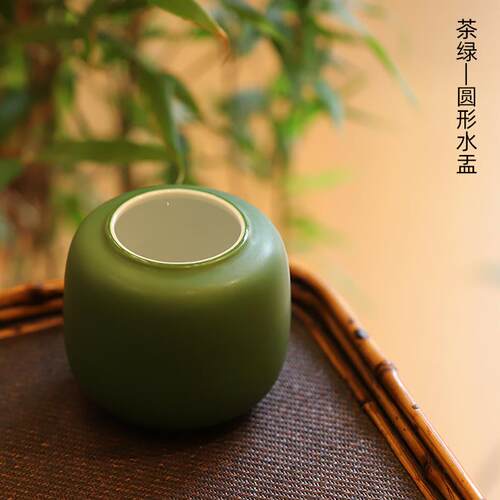 高档徽轩宣纸 方形面圆形彩品色小水盂瓷器文房四宝砚滴用小水文