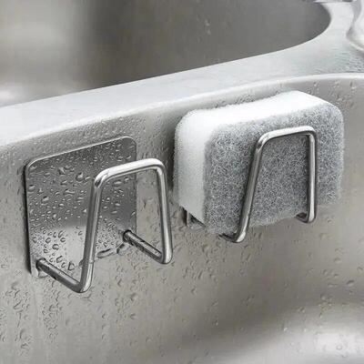 1pc Stainless Steel Sink Sponge Rack For Sponge Steel Wire B