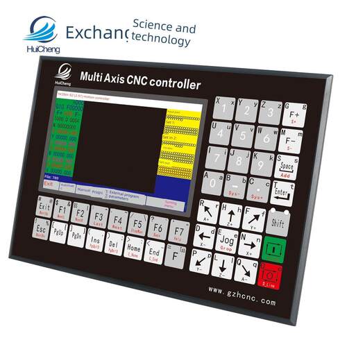 中英文可编程HC28M-系列1-8多轴步进伺服电机控制器系统5寸彩屏