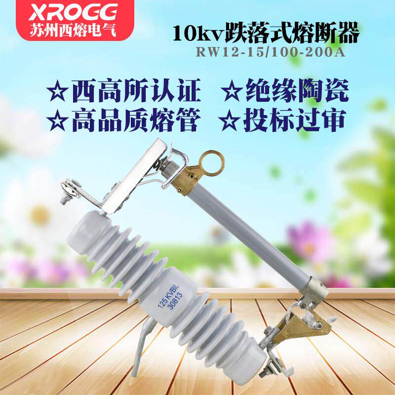 西熔 跌落式熔断器10KV保险 RW12-15/100-200A 户外 高压令克开关