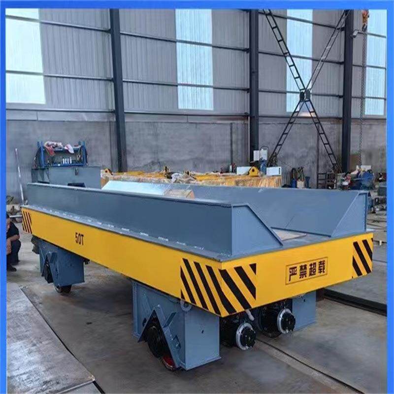 钢材运输KPW无轨转向电动平车5吨10吨20吨轨道平板车蓄电池地平车