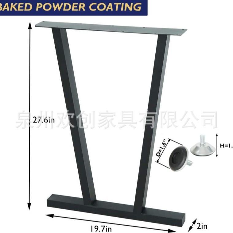 办公桌茶hc-42桌铁艺桌桌工业风腿餐桌金属桌简约创意五金家具子