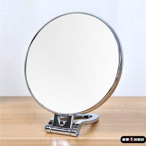 //..小镜家用镜子化妆镜折叠挂墙上柜台影楼