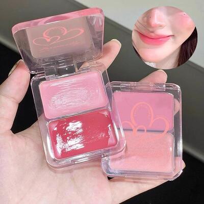 Water-glow blush cream, dual-color versatile highlighter, sw