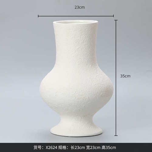 插花干花客厅瓶瓶  west陶瓷摆件best装饰桌面感花瓶高级大肚玄关