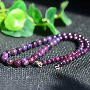 天然老油皇家紫舒俱来塔链项链复古优雅女饰品苏纪石6.8-10.3mm