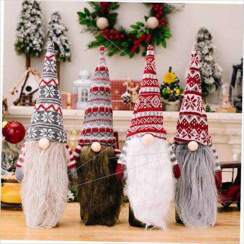 Christmas faceless doll long beard wine bottle sleeve酒套