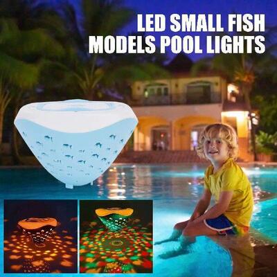 Underwater Disco Light Fish Pattern Fountain Projector
