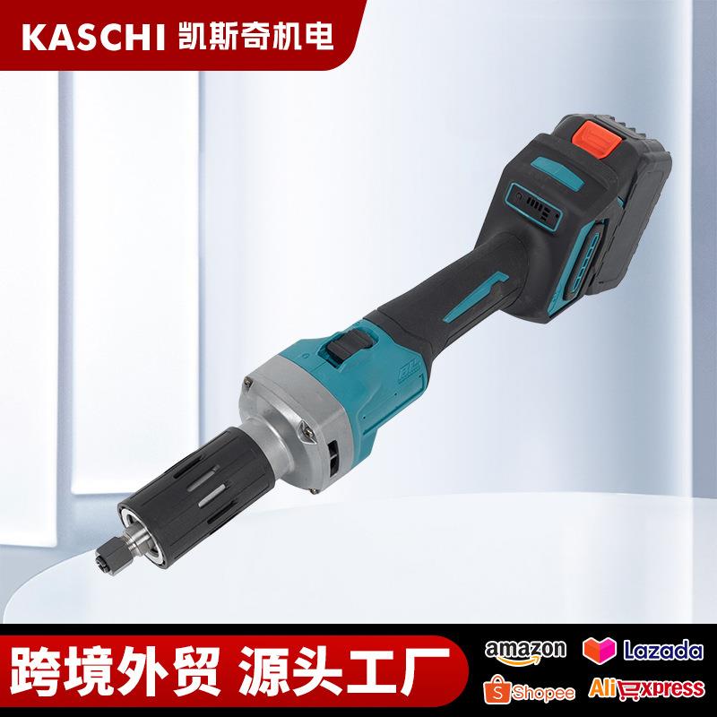 外贸多功能电磨头跨境家用便携式无线电动锂电直磨机雕刻机