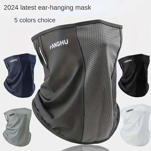 Summer face and neck sun protection breathable mask, outdoor