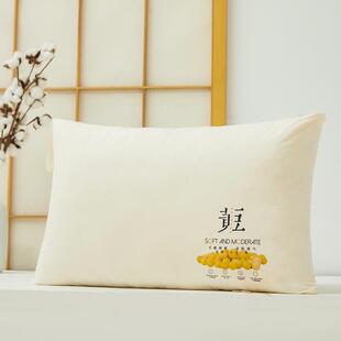 大全棉a类豆纤维枕头芯一对装 用护颈椎助家睡XDJ枕眠单人宿舍低整