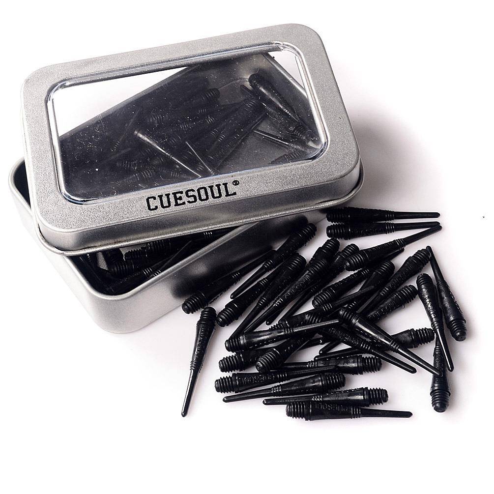 CUESOUL/Q獣100个装软式镖头2BA螺纹盒装飞镖配件套装