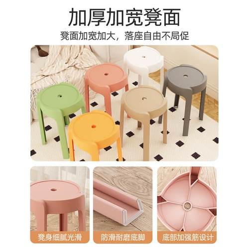 料凳子可叠凳放家用客厅加厚20231207结实耐用车板风摆摊吃饭餐厅