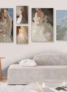 婚纱挂画婚纱店礼服馆结婚照艺术装饰画婚庆公司工作室影楼照相馆
