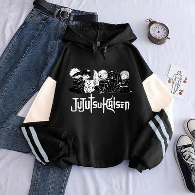 Anime Jujutsu Kaisen Hoodie Kawaii Gojo Satoru Graphic Hoodi