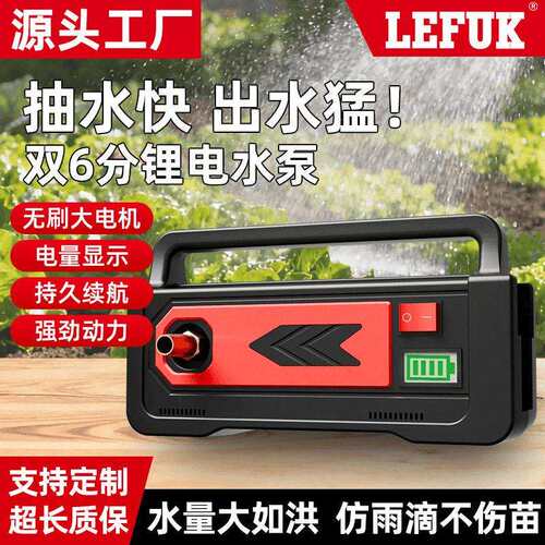 充电式浇菜抽水泵菜地抽水浇菜神器浇水机浇地抽水机农用灌溉家用