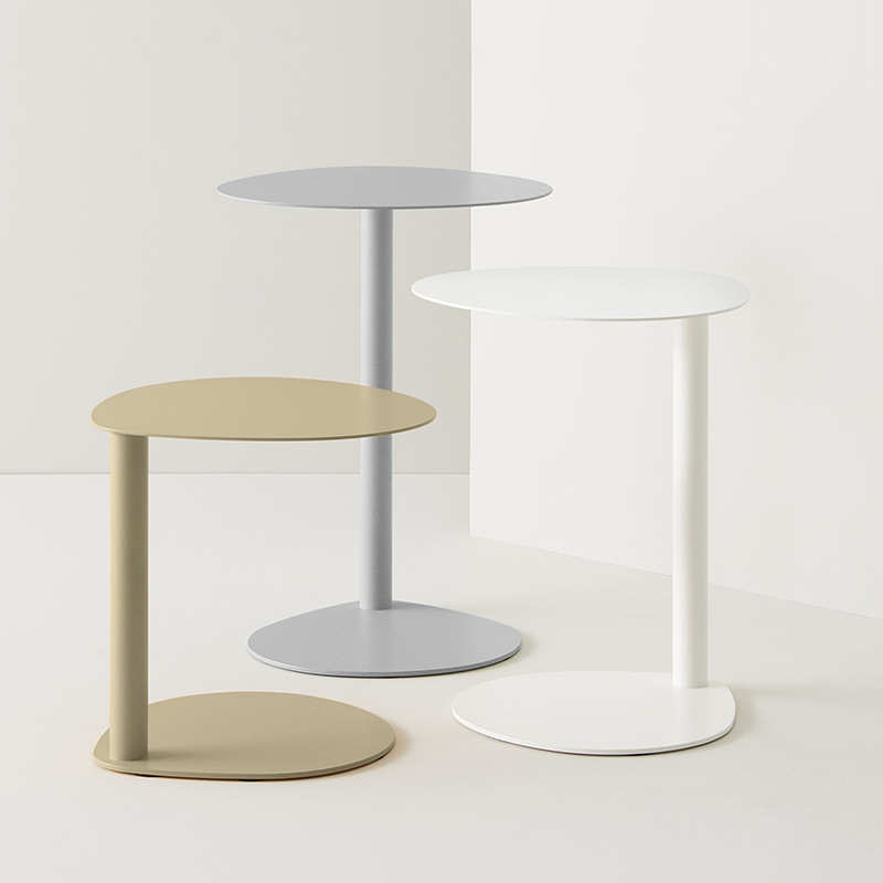 工厂跨境专属铁艺小茶几简约现代沙发边几双层可移动民宿家用边几