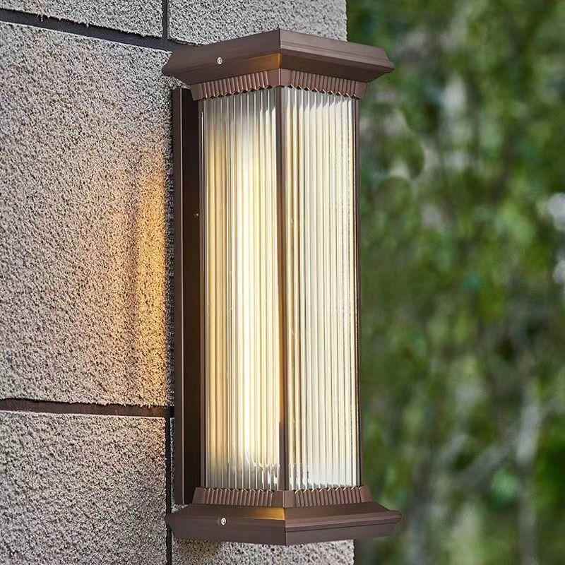 户外太阳能壁灯防水室外极简轻奢别墅花园大门外墙氛围装饰庭院灯