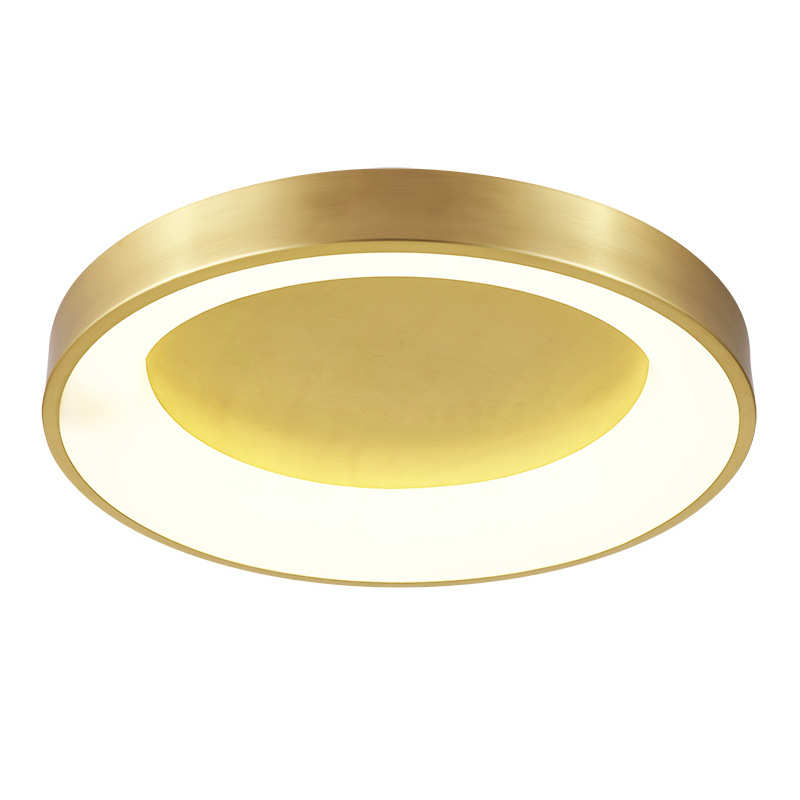 美式卧室房间吸顶灯全铜简约别墅书房过道楼梯复式楼家用吸顶灯具