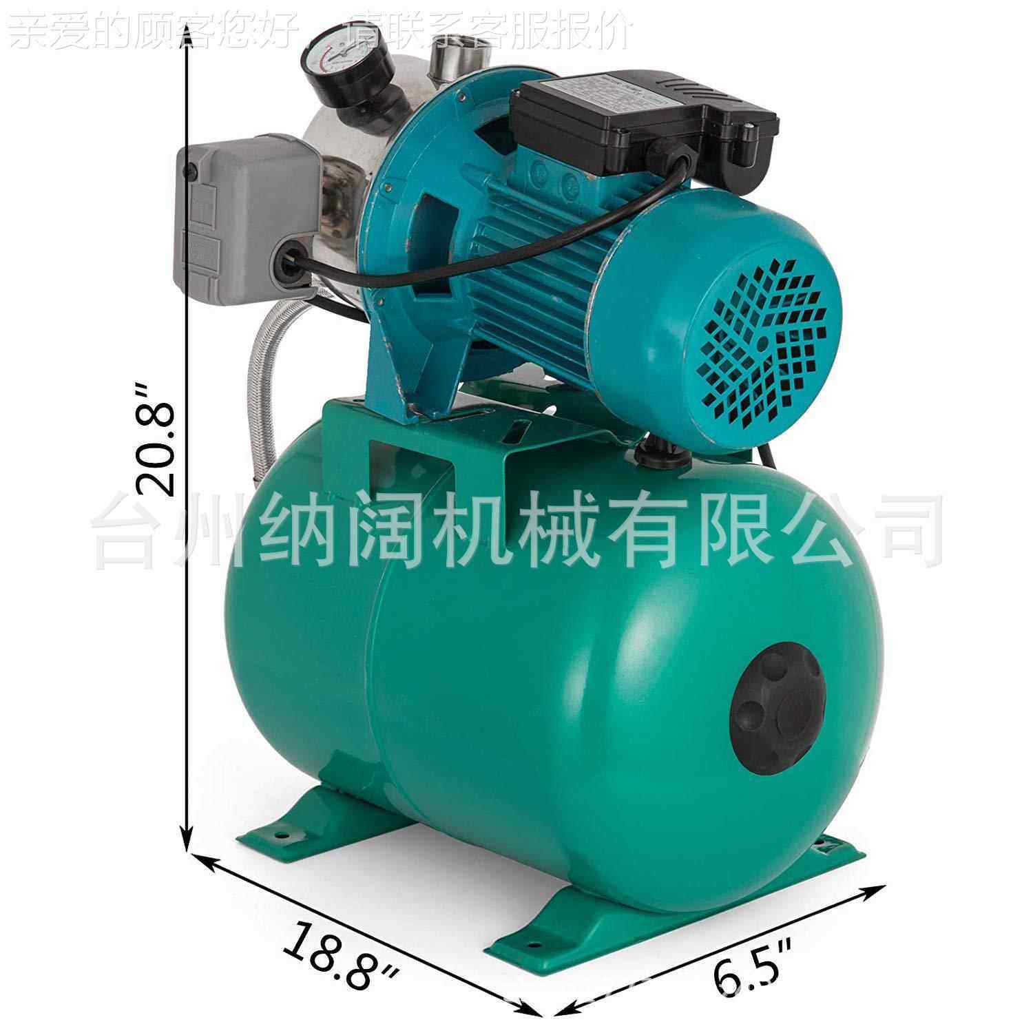 境不钢浅井喷射泵75跨跨境JS-10W花园增压泵锈10HP抽.水泵110V美