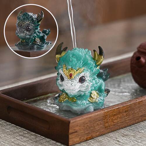 茶QAP宠摆件品可养变色麟茶桌台茶摆玩精茶盘迷你小件招财茶麒具