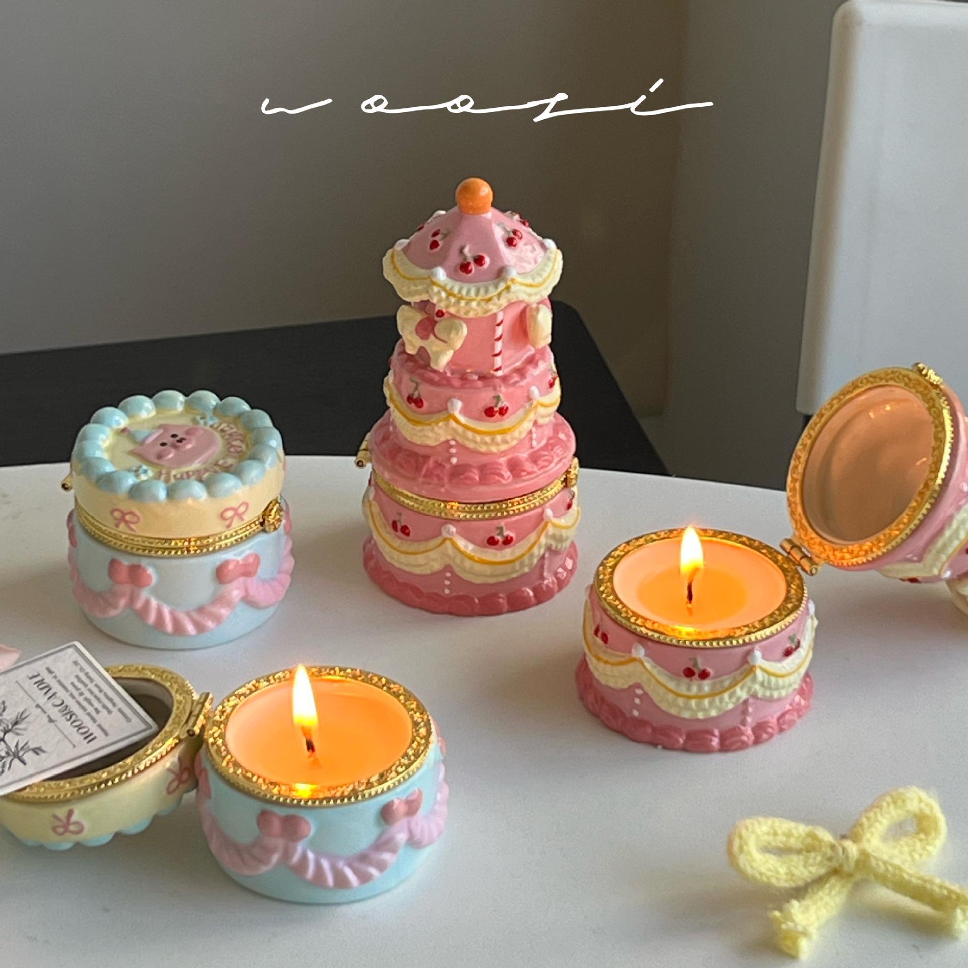 伴手礼生日生日蛋糕陶瓷蜡烛蜡片