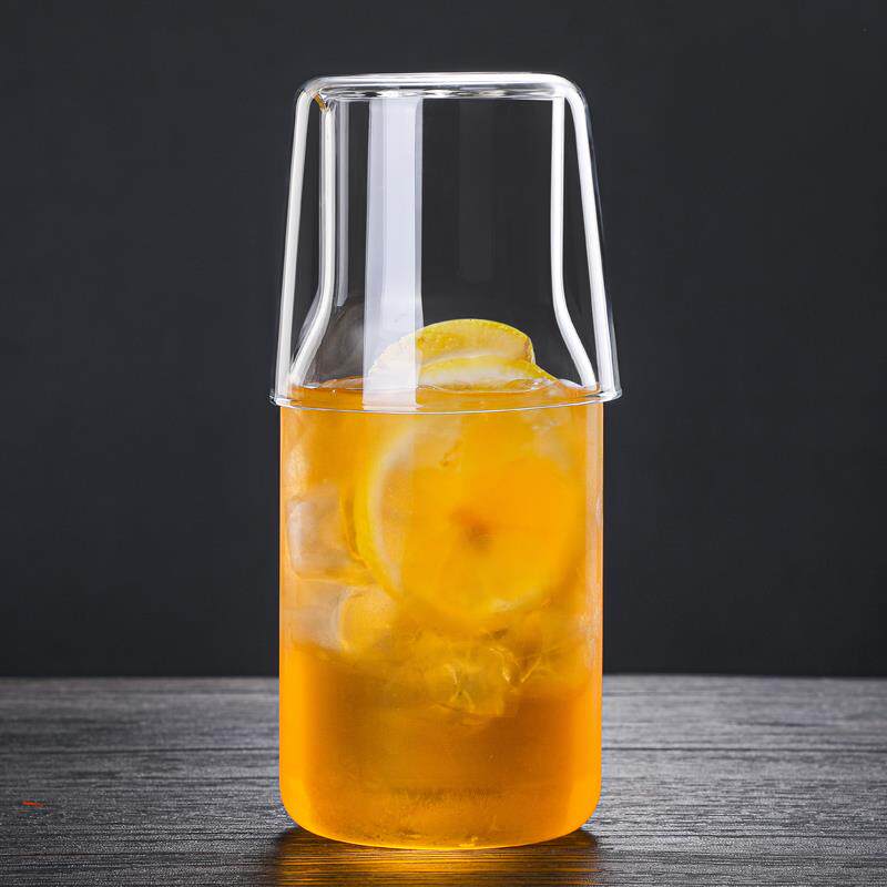 玻璃冷水壶小容量一人饮冷水壶凉白开 水杯一壶一杯冷水壶果汁杯