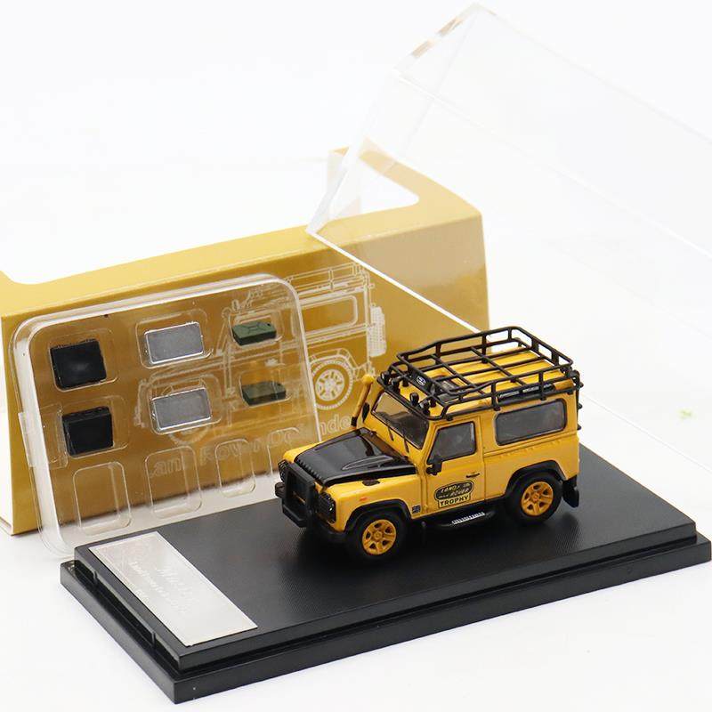 正品aster1:64 路虎卫士1M10 海湾仿石油GULF车 大脚改装真合金汽