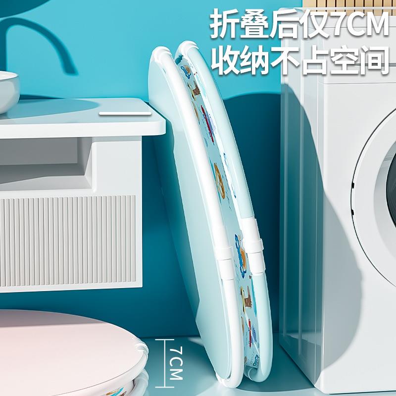 折叠泡澡布桶免安装大号加厚加深儿童浴桶沐浴桶全身儿童浴盆