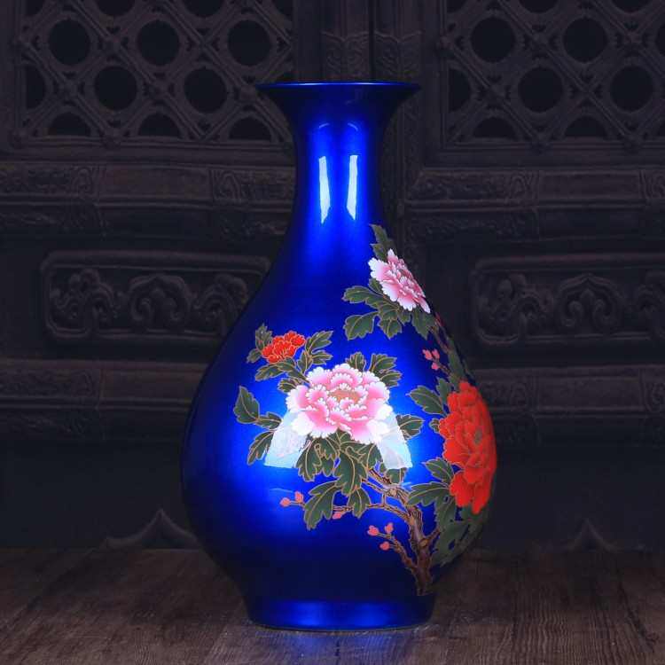 柜台工艺品花瓶釉批发玉壶陶瓷家居陶瓷摆设水晶饰品摆件 春装