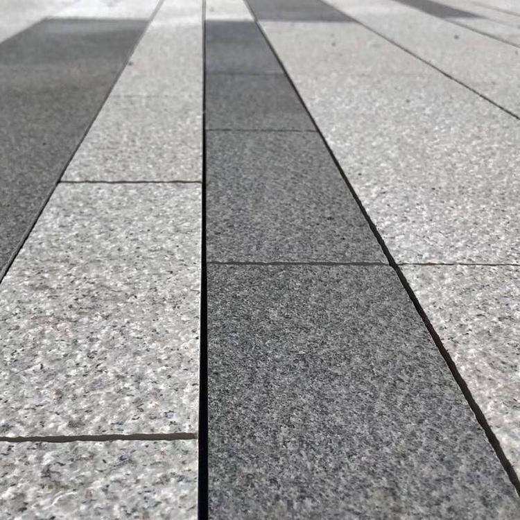 灰色花岗岩窗台板门槛石 庭院地铺石踏步 光面火烧板石材火烧面