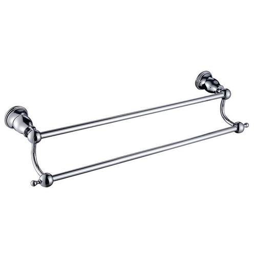 浴J室毛架双打孔全铜双层卫生间层壁挂939洗手间收纳置巾物架G203