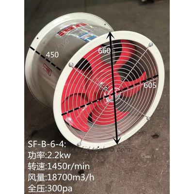 中国沈力轴流风机SF-B防油防潮耐高温排油烟机排风扇管道通风机