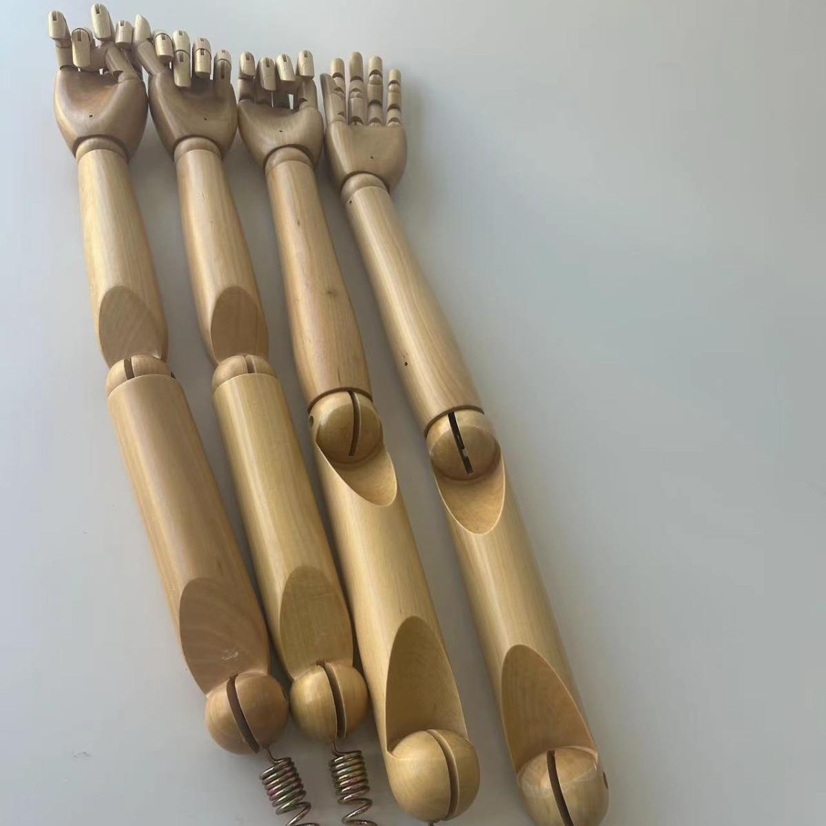 模特道具色配件男女弹簧旋转陈列道具配件木木实手手臂环保005荷