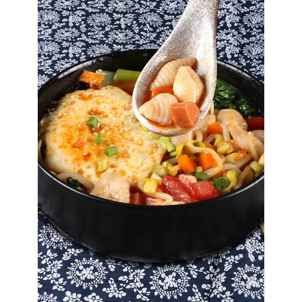 陕西特产速食烩麻什麻食350g*5猫耳朵海田螺速食传统小吃包邮