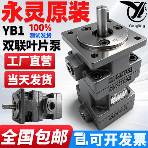 仙居永灵液压双联叶片泵YB1-2.5-10/2.5-10油泵YB1-65-100/32-50/