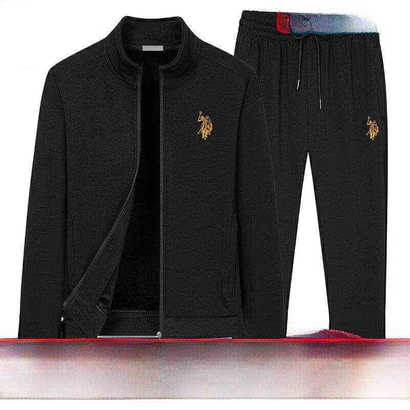 FOXIEDOX品牌男士运动服套装2025秋季新款中老年休闲装高端两件套
