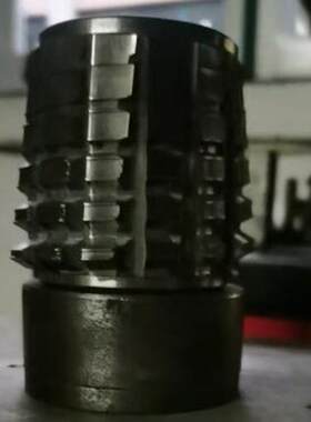 锥度花键滚刀锥度渐开线花键清根滚齿机需切向和轴向同时进给滚刀