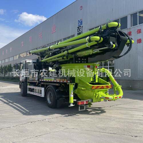 农村自建房专用混凝土泵车 36米长臂架圆盘搅拌泵车 小场地畅行