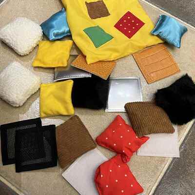 早教触觉袋小玩具儿童感统训练器教具触感器材沙包感官游戏布豆袋